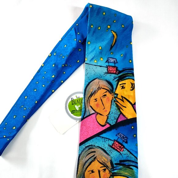NWT Vintage Beatles Silk Tie - Picture 2 of 3